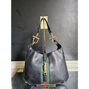 Gucci GG Canvas Web Jackie Shoulder Bag