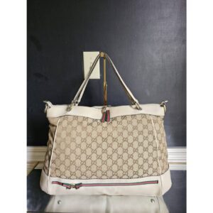 GUCCI GG CANVAS MAYFAIR CONVERTIBLE HANDBAG