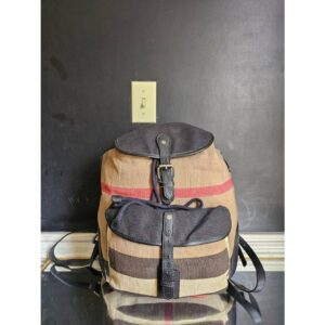 Burberry Korbin Backpack House Check Canvas Medium Bag