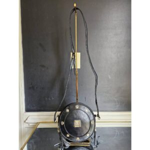 MCM Michael Cromen Leather Round Circle Tassel Crossbody Bag Black