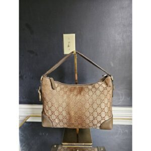 Gucci Metallic Monogram Heart Bit Hobo Bag
