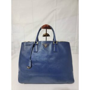 PRADA GALLERIA SAFFIANO DOUBLE-ZIP TOTE BAG BLUE
