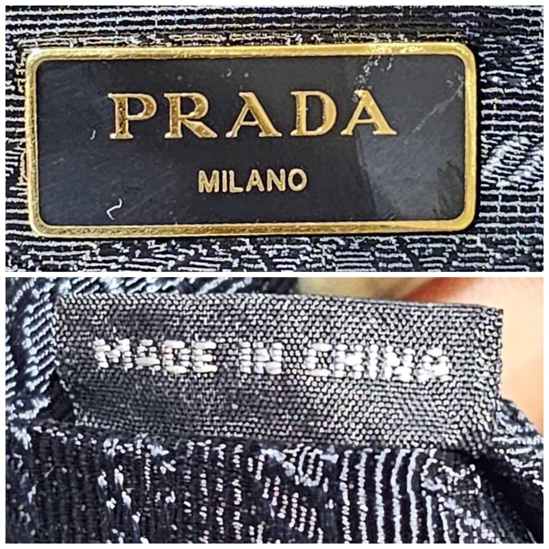Prada Saffiano Galleria Convertible Tote Leather Handbag Black - Image 4