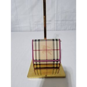 BURBERRY Bifold Compact Haymarket Wallet