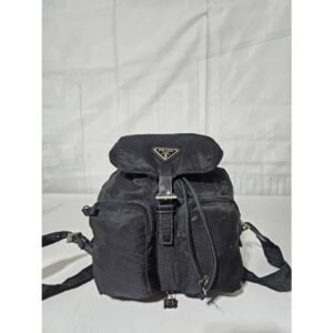 PRADA Vintage Tessuto Nylon Small Backpack Black