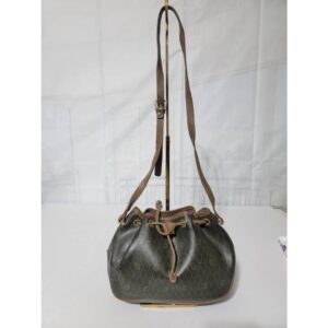 Christian Dior Honeycomb Coated Canvas Bucket Bag