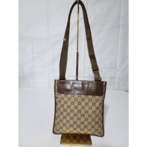 GUCCI GG CANVAS Flat SMALL MESSENGER CROSSBODY BAG