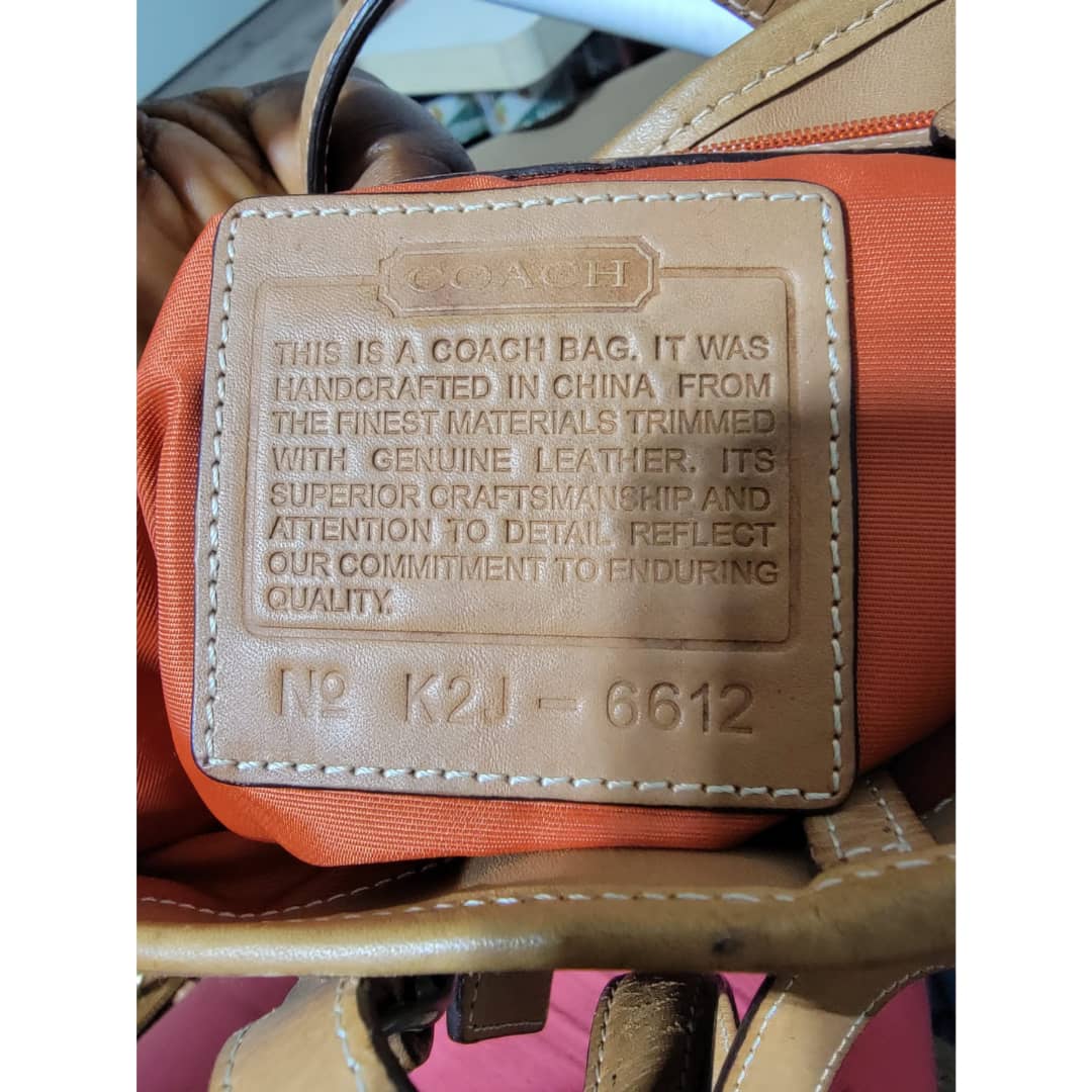 COACH VINTAGE CANVA TOTE SHOULDER BAG BROWN - Image 4
