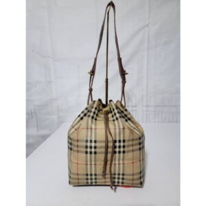 BURBERRY Vintage Drawstring Bucket Bag