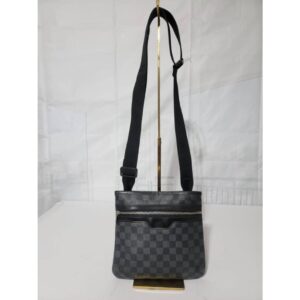 LOUIS VUITTON Thomas Damier Graphite Messenger Bag Black
