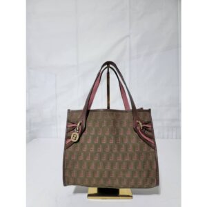 FENDI MINI CABAS MONOGRAM CANVAS FF ZUCCHINO TOTE BAG