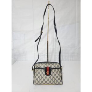 Gucci Vintage Canvas Shoulder/Crossbody Bag