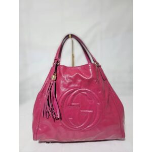 Gucci Soho Cellarius Patent Leather Tote Bag