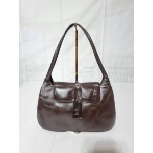 Gucci Vintage Hobo Shoulder Bag Deep Brown