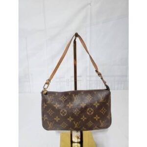 LOUIS VUITTON Monogram Pochette Accessoires Brown