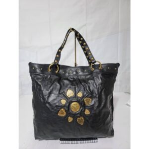 Gucci Leather Large Irina Tote Bag Black