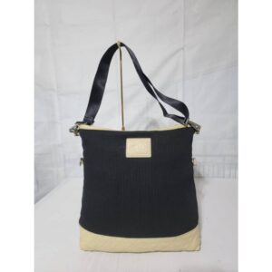 Chanel Sports Line Cotton Shoulder Bag Black/Cream