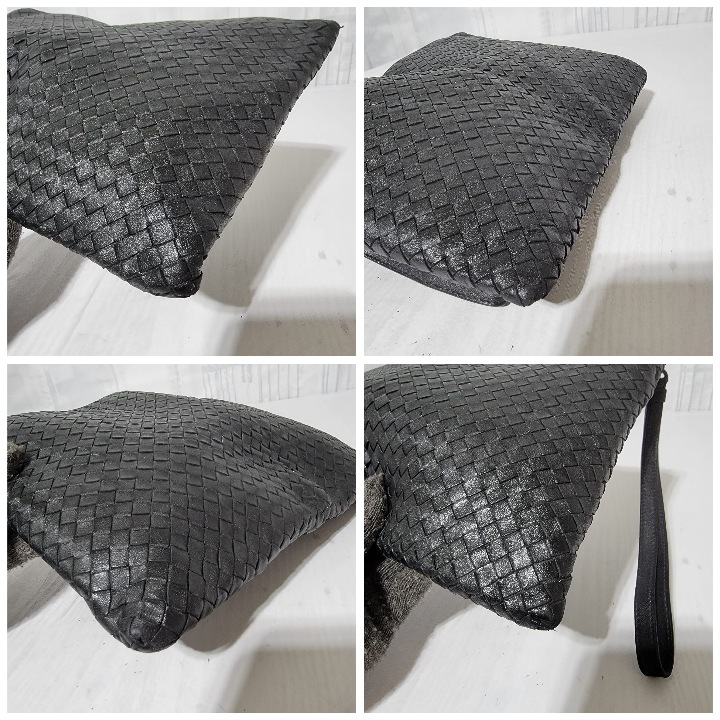 Bottega Veneta Intrecciato Clutch/Wristlet Black - Image 9