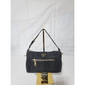 PRADA Tessuto Nylon Pochette Nero Shoulder Bag Black