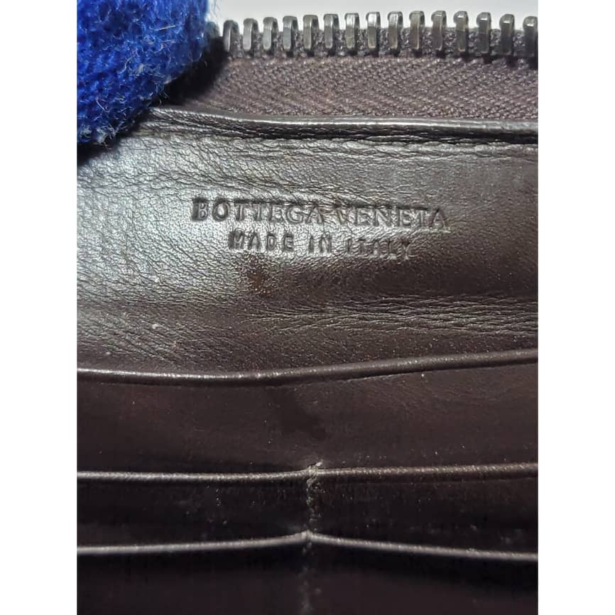 Bottega Veneta Intrecciato Leather Zip Around Continental Wallet Deep Chocolate Brown - Image 5
