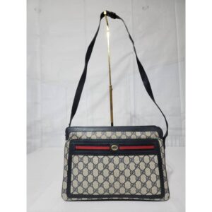 GUCCI Vintage GG Canvas Sherry Line Shoulder Bag