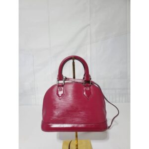 Louis Vuitton Grenade Fucshia Epi Leather Small Alma BB Bag Pink