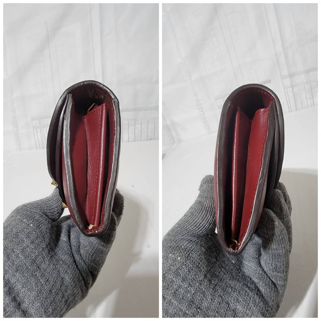 Chloe Long Georgia Flap Wallet Burgundy - Image 9