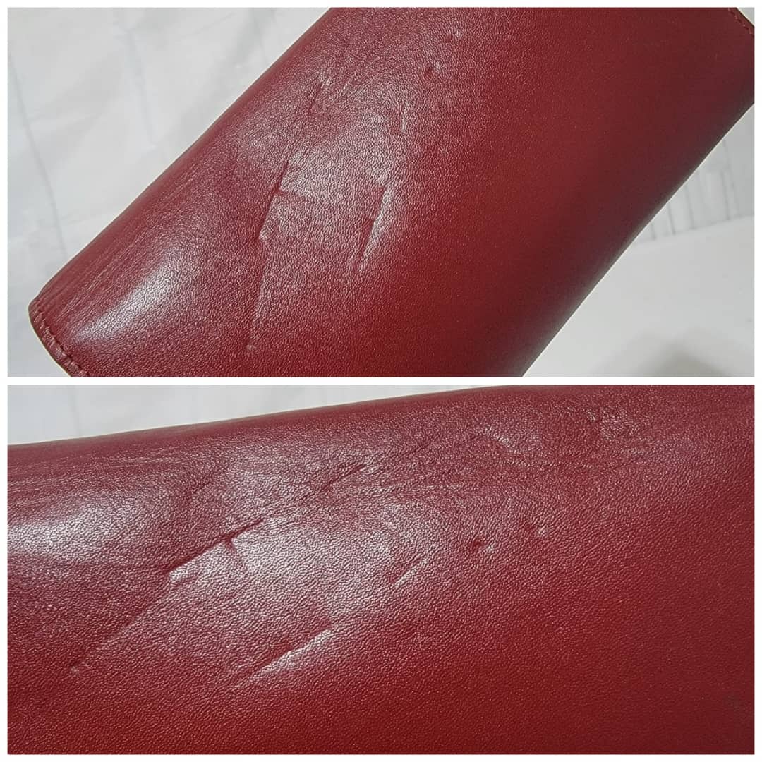 Chloe Long Georgia Flap Wallet Burgundy - Image 13