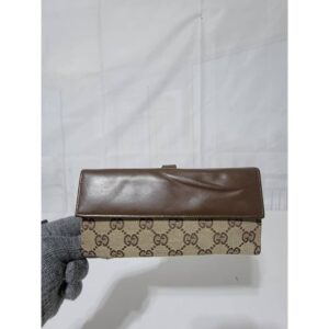 Gucci GG Canvas Jackie Long Wallet Brown/Beige
