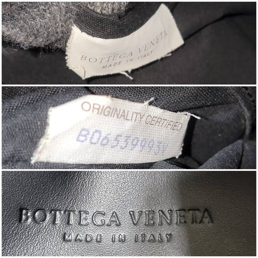 Bottega Veneta Intrecciato Leather Flap Snap Pouch Black - Image 5