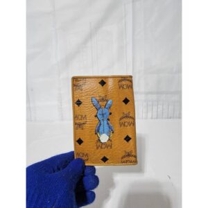 MCM Visetos Rabbit Wallet Cognac