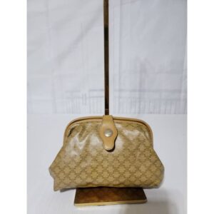 Celine Vintage Macadam Clutch Beige