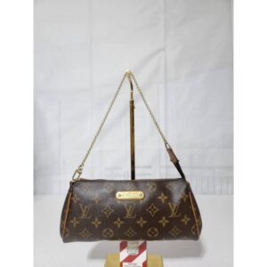 Louis Vuitton Monogram Canvas Eva Pochette Bag Brown