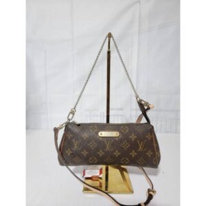 Louis Vuitton Monogram Canvas Eva Pochette Bag Brown