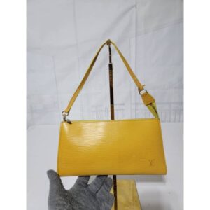 Louis Vuitton Vintage Pochette Accessoire Shoulder Bag Yellow