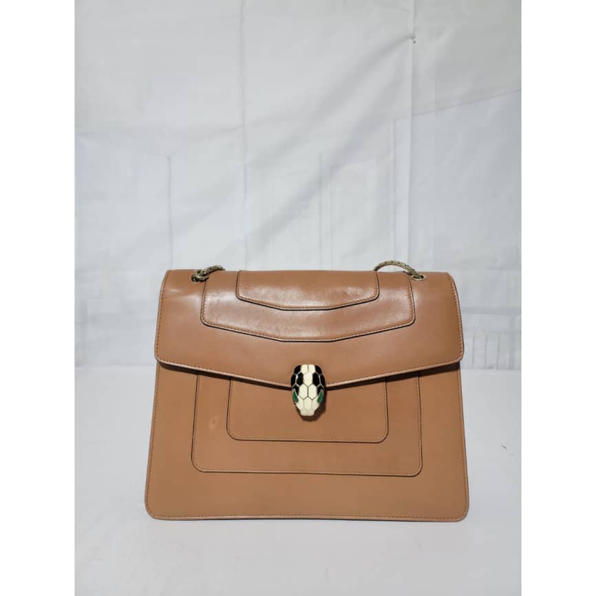 Bvlgari Large Serpenti Forever Shoulder Bag Brown - Image 6
