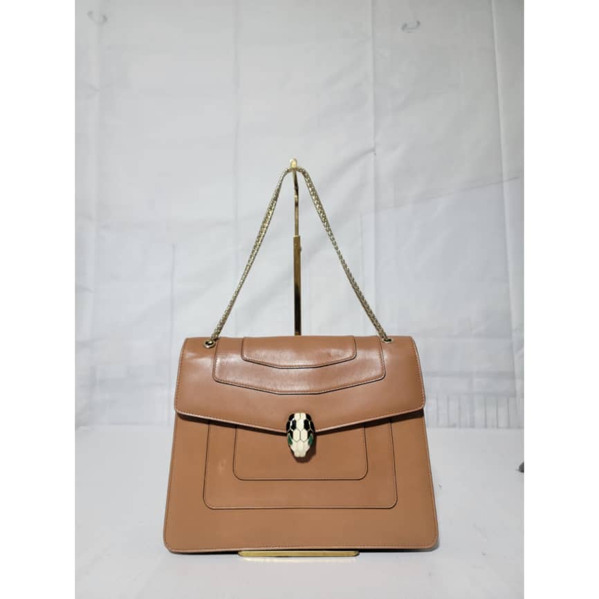 Bvlgari Large Serpenti Forever Shoulder Bag Brown - Image 2
