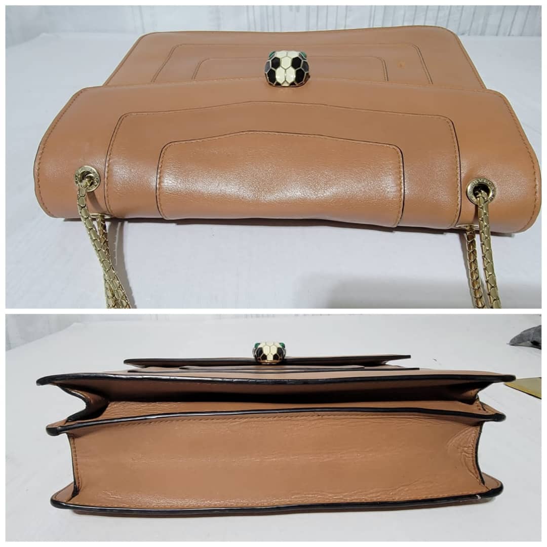 Bvlgari Large Serpenti Forever Shoulder Bag Brown - Image 10