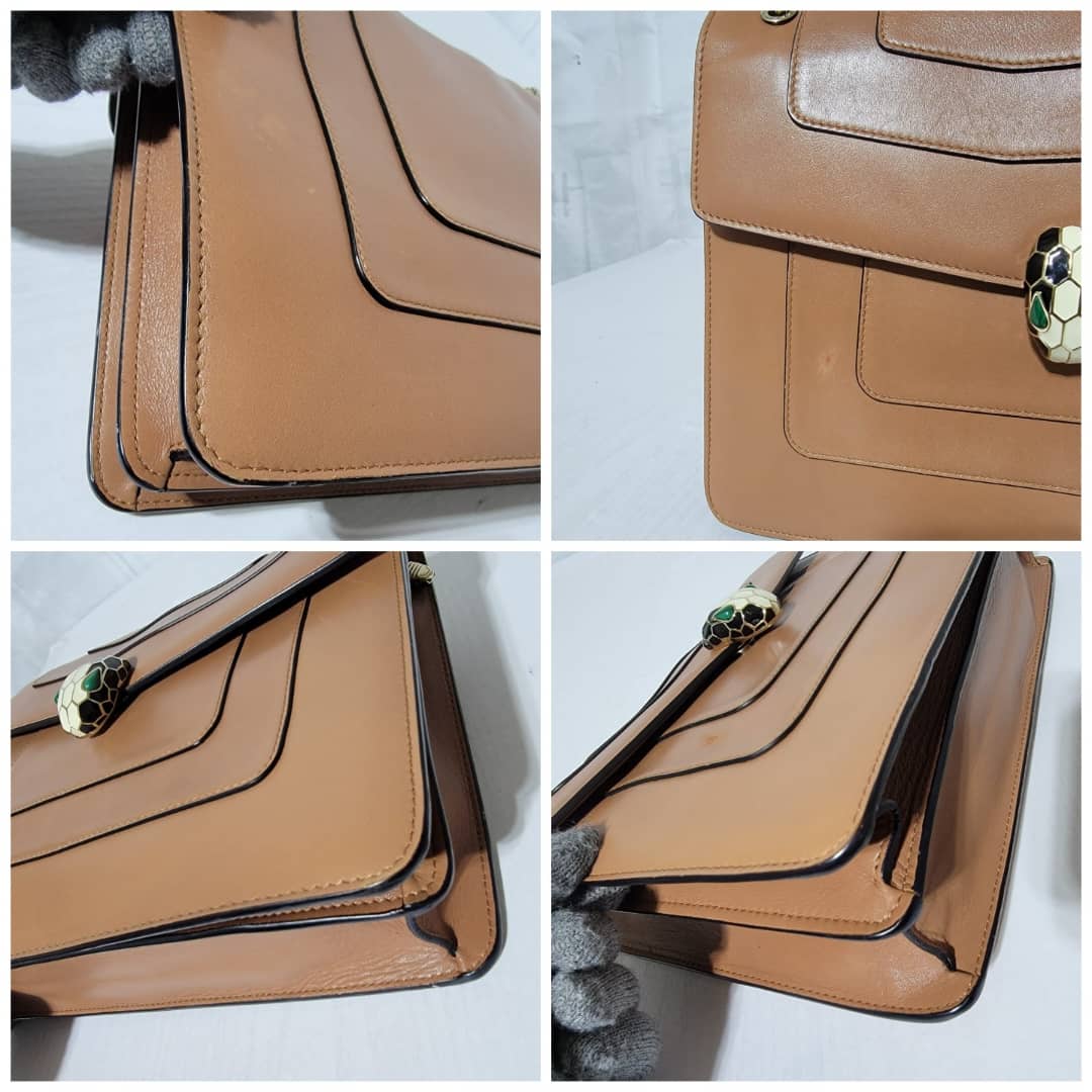 Bvlgari Large Serpenti Forever Shoulder Bag Brown - Image 12
