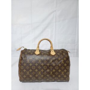 Louis Vuitton Monogram Speedy 35 Hand Bag Brown