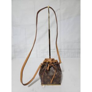 Louis Vuitton Monogram Nano Noe Bucket Crossbody Bag Brown