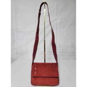 Gucci Vintage Suede Crossbody/Shoulder Bag Red
