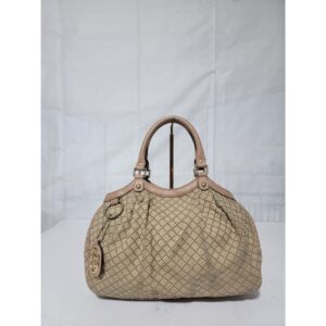 GUCCI Diamante Medium Sukey Tote Bag Beige/Nude