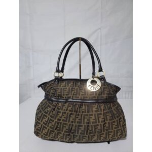 FENDI Tobacco Zucca Print Chef Large Tote Bag Brown