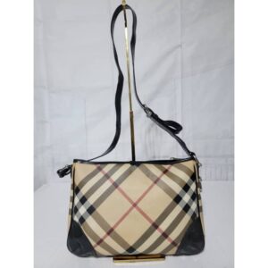 BURBERRY Nova Check Crossbody/Shoulder Bag Beige/Black