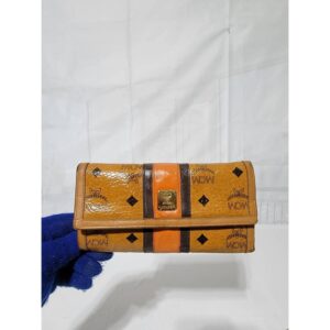 MCM Multicolor Visetos Coated Long Trifold Wallet