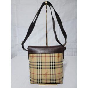 Burberry Haymarket Check Flap Crossbody Bag