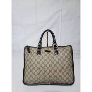 Gucci GG Supreme Joy Tote Canvas & Leather Bag