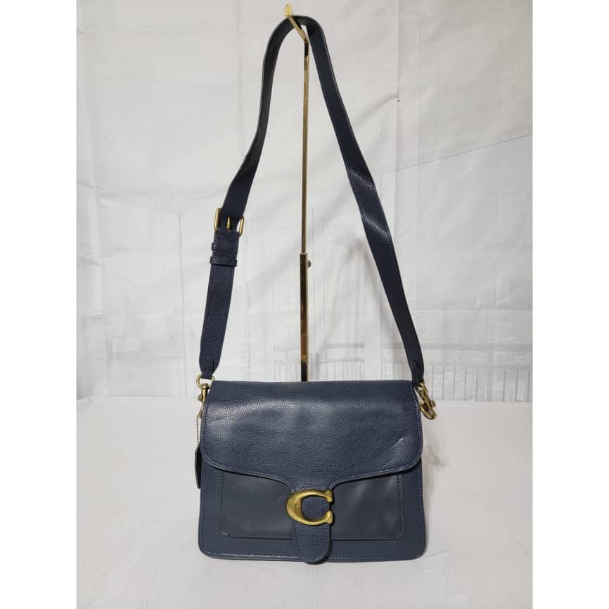 Coach C Navy Leather Tabby Crossbody Bag
