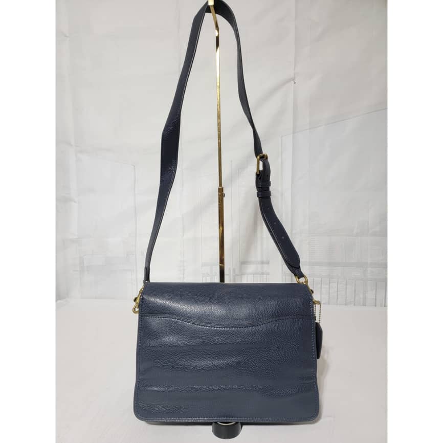 Coach C Navy Leather Tabby Crossbody Bag - Image 3
